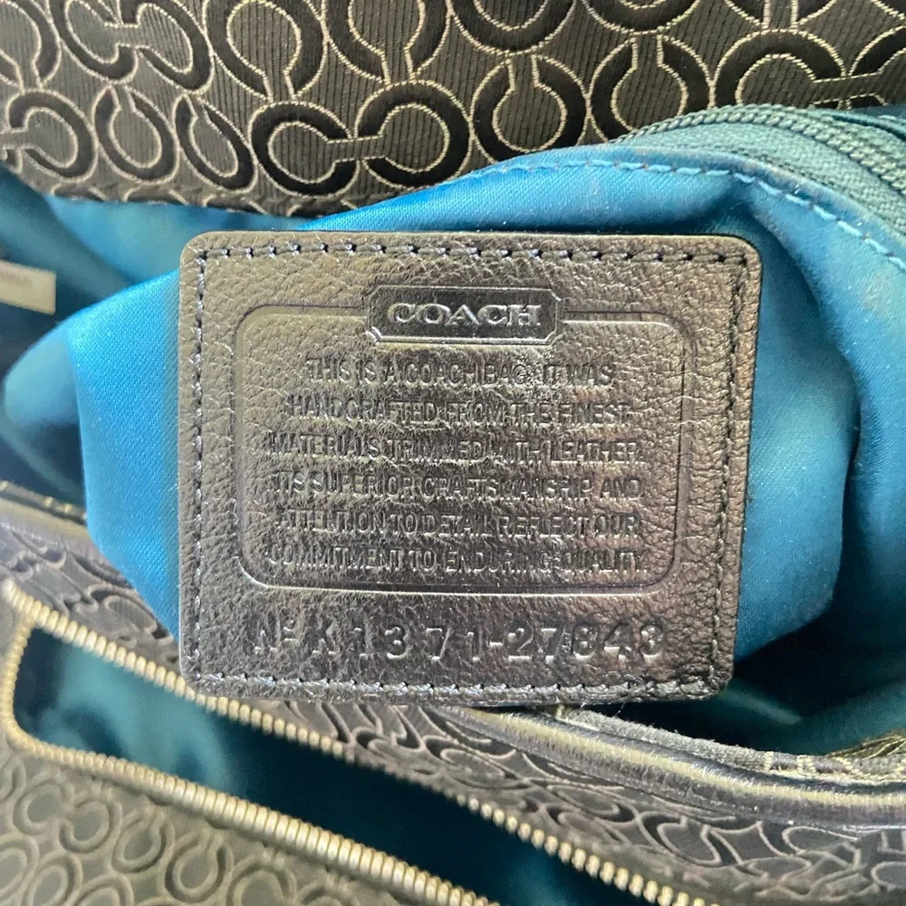 Coach Black Logo Shoulder Bag
